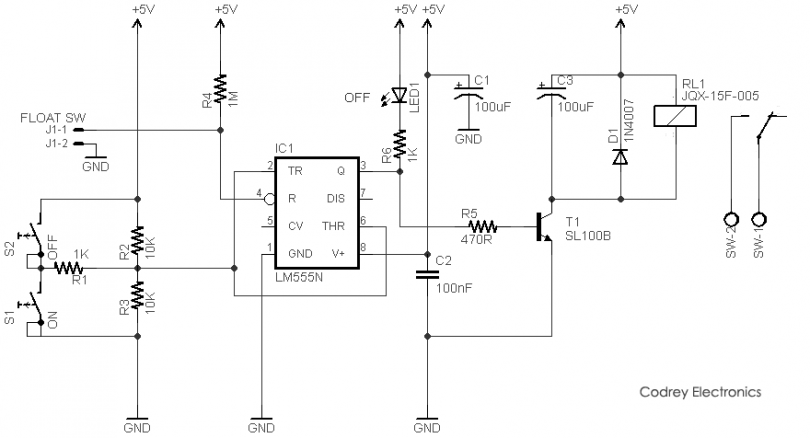 Secure Water Pump Switch - Codrey Electronics