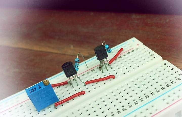 Variable Zener Diode Breadboard Prototype